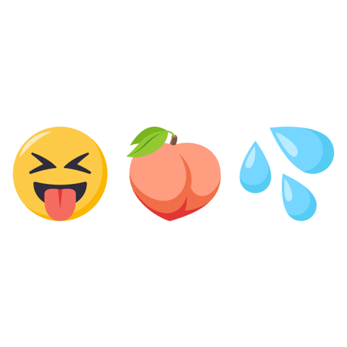😝🍑💦 Emoji Domain EmojiOne rendering